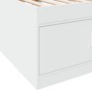 daybed med skuffer uden madras 90x200 cm hvid