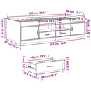 daybed med skuffer uden madras 90x200 cm sonoma-eg