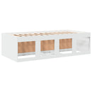 daybed med skuffer uden madras 90x190 cm hvid