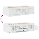 daybed med skuffer uden madras 90x190 cm hvid
