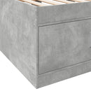 daybed med skuffer uden madras 90x190 cm betongrå