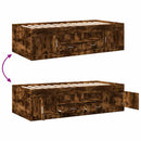 daybed med skuffer uden madras 90x190 cm røget eg