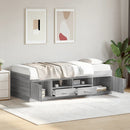 daybed med skuffer uden madras 90x190 cm grå sonoma-eg