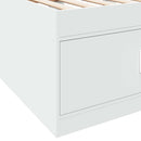 daybed med skuffer uden madras 75x190 cm hvid
