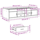 daybed med skuffer uden madras 75x190 cm hvid