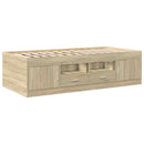 daybed med skuffer uden madras 75x190 cm sonoma-eg