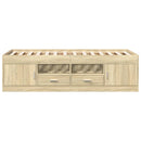 daybed med skuffer uden madras 75x190 cm sonoma-eg