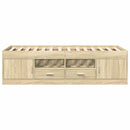 daybed med skuffer uden madras 75x190 cm sonoma-eg