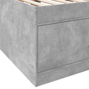 daybed med skuffer uden madras 75x190 cm betongrå