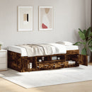 daybed med skuffer uden madras 75x190 cm røget eg