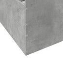 sengeramme med skuffer 150x200 cm konstrueret træ betongrå