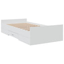 sengeramme 90x200 cm konstrueret træ hvid