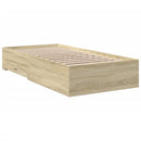 sengeramme med skuffer 90x200 cm konstrueret træ sonoma-eg