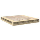 sengestel 200x200 cm konstrueret træ sonoma-eg