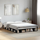 sengestel 160x200 cm massivt træ sort
