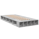 sengeramme 100x200 cm konstrueret træ betongrå