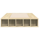 sengeramme 90x200 cm konstrueret træ sonoma-eg