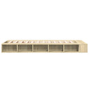 sengeramme 90x200 cm konstrueret træ sonoma-eg