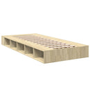 sengeramme 90x200 cm konstrueret træ sonoma-eg