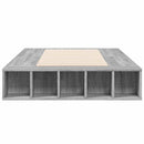 sengeramme 90x200 cm konstrueret træ grå sonoma-eg