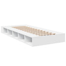 sengeramme 75x190 cm konstrueret træ hvid