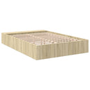sengestel 120x190 cm konstrueret træ sonoma-eg