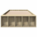 sengeramme 90x200 cm konstrueret træ sonoma-eg