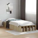 sengeramme 90x200 cm konstrueret træ sonoma-eg