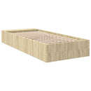sengeramme 90x190 cm konstrueret træ sonoma-eg