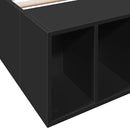 sengeramme 75x190 cm konstrueret træ sort