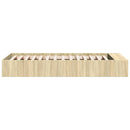 sengeramme 75x190 cm konstrueret træ sonoma-eg