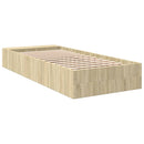 sengeramme 75x190 cm konstrueret træ sonoma-eg