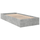 sengeramme 75x190 cm konstrueret træ betongrå
