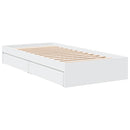 sengeramme 90x200 cm konstrueret træ hvid