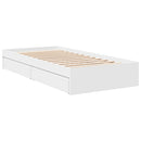 sengeramme 90x200 cm konstrueret træ hvid