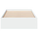 sengeramme 90x200 cm konstrueret træ hvid
