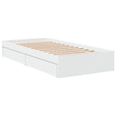 sengeramme 90x200 cm konstrueret træ hvid