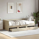 daybed med skuffer uden madras 90x200 cm sonoma-eg