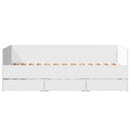 daybed med skuffer uden madras 90x190 cm hvid