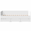 daybed med skuffer uden madras 90x190 cm hvid