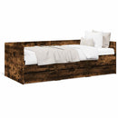 daybed med skuffer uden madras 90x190 cm røget eg