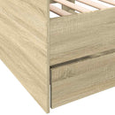 daybed med skuffer uden madras 75x190 cm sonoma-eg