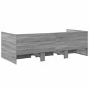 daybed med skuffer uden madras 75x190 cm grå sonoma-eg