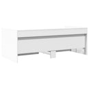 daybed med skuffer uden madras 100x200 cm hvid