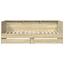daybed med skuffer uden madras 100x200 cm sonoma-eg