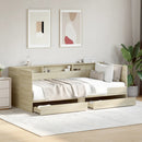 daybed med skuffer uden madras 100x200 cm sonoma-eg
