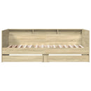 daybed med skuffer uden madras 90x200 cm sonoma-eg