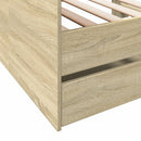 daybed med skuffer uden madras 90x200 cm sonoma-eg