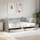 daybed med skuffer uden madras 90x190 cm betongrå