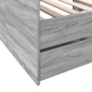 daybed med skuffer uden madras 90x190 cm grå sonoma-eg